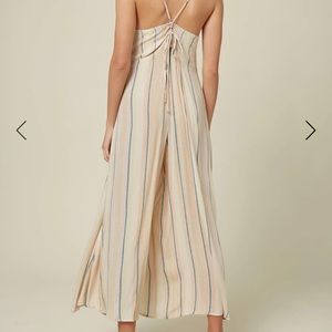 Jen Stripe Jumpsuit - O’Neill- Size Large